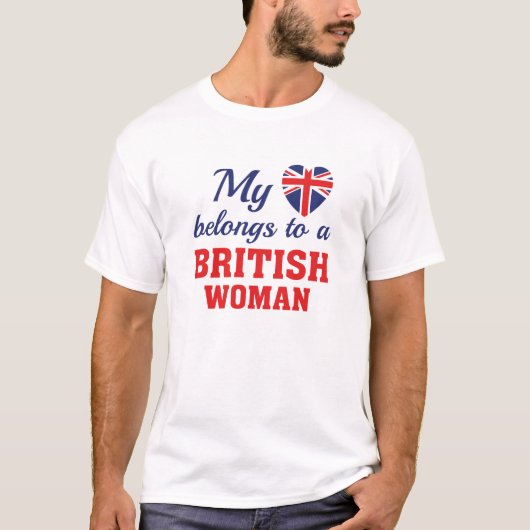 ハートは英国 Tシャツ (正面)