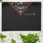 ハートは言います: より強い キッチンタオル (折り畳み)