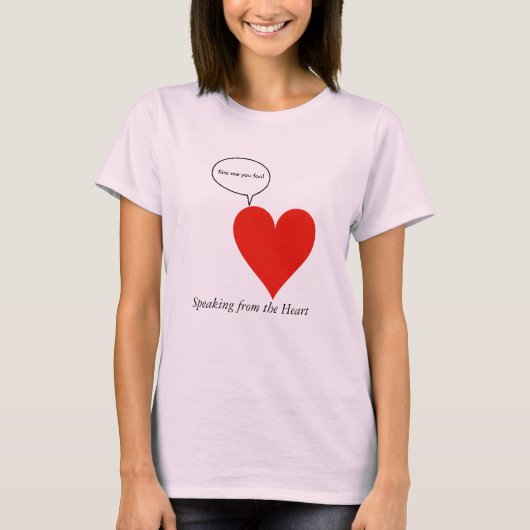 ハートは話します Tシャツ (正面)
