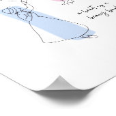 ハートは重荷のデザインミニマルだ ポスター (角)