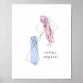 ハートは重荷のデザインミニマルだ ポスター (正面)