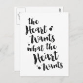 ハートは-感動的なカードがほしいと思います ポストカード (正面/裏面)