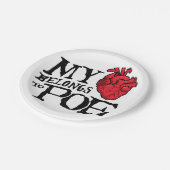 ハートはPoeの紙皿に属します ペーパープレート (アングル)