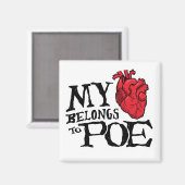 ハートはPoeマグネットに属する マグネット (正面/裏面)