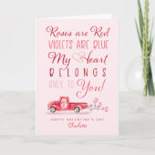 ハートはYou Newlyweds Redヴィンテージ·トラックに所属 シーズンカード (正面)