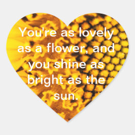 ハートひまわり ハートシール