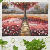 ハートへのパス キッチンタオル (折り畳み)