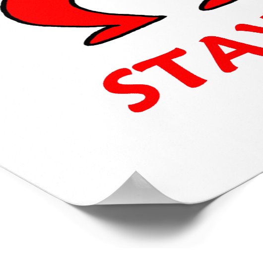 ハートやる気を起こさせるフィットネス漫画ジムポスター ポスター (角)