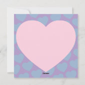 ハートをくわえるバレンタインデーのラブカード シーズンカード (裏面)