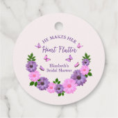 ハートをときめかせる彼女の蝶々 ブライダルシャワー フェイバータグ (裏面)