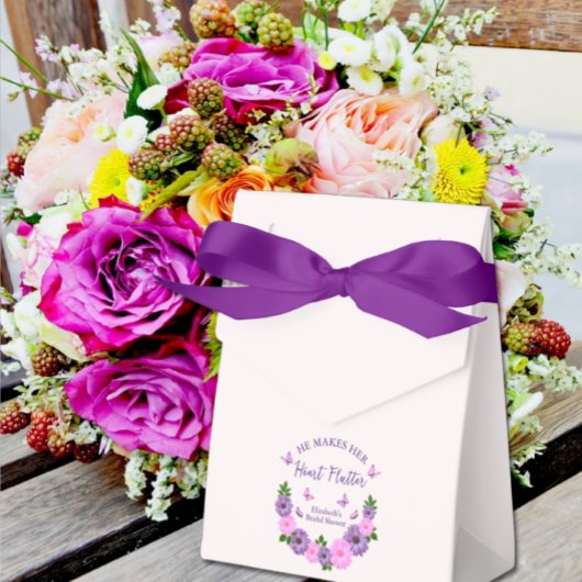 ハートをときめかせる彼女の蝶々 ブライダルシャワー フェイバーボックス