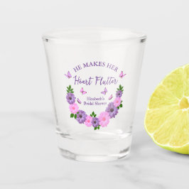 ハートをときめかせる花嫁の喜び バタフライブライダルシャワー ショットグラス