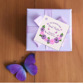 ハートをときめかせる花嫁の蝶々シャワー フェイバータグ