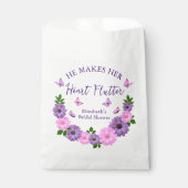 ハートをときめかせる花嫁の蝶々シャワー フェイバーバッグ (正面)
