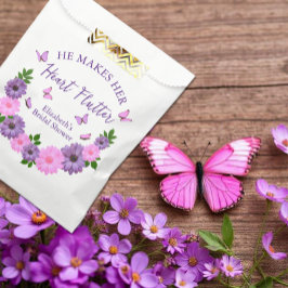 ハートをときめかせる花嫁の蝶々シャワー フェイバーバッグ