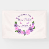 ハートをときめかせる花嫁の蝶々シャワー 横断幕 (横)