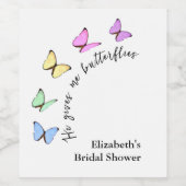 ハートをときめかせる ブライダルシャワー ワインラベル (シングルラベル)