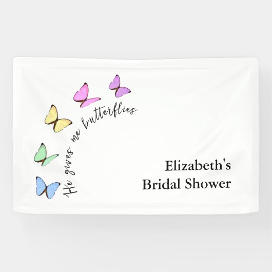 ハートをときめかせる ブライダルシャワー 横断幕 (横)