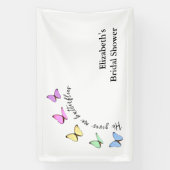 ハートをときめかせる ブライダルシャワー 横断幕 (縦)