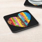 ハートをひとつに コースター (左側)