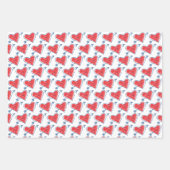 ハートをテーマにしたバレンタインデー大事な行事 ラッピングペーパーシート (正面)