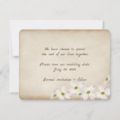 ハートをビーチにペアし、日付を保存 セーブザデート (裏面)