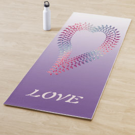 ハートを作る音符 ヨガマット