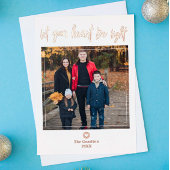 ハートを光の金ゴールド写真にする 箔シーズンカード