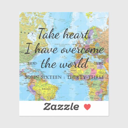 ハートを取れ、私は世界を克服した。 シール (シート)