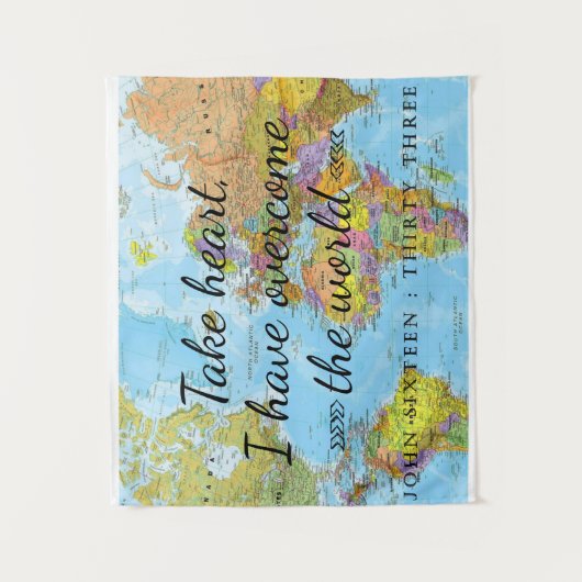 ハートを取れ、私は世界を克服した。 タペストリー (正面)