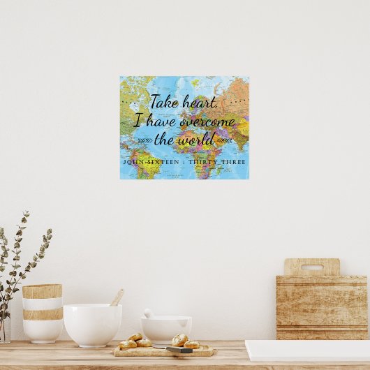 ハートを取れ、私は世界を克服した。 ポスター (キッチン)