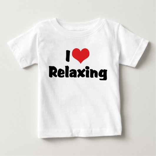 ハートを愛してリラックス ベビーTシャツ (正面)