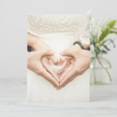 ハートを手に結婚 招待状 (スタンド正面)