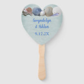 ハートを抱結婚き締める ハンドファン (裏面)