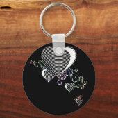 ハートを押し付けて。俺に呪文を。 キーホルダー (正面)