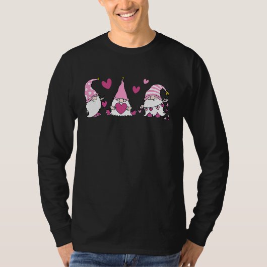 ハートを持ったキュートなノーム Tシャツ (正面)
