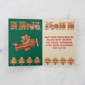 ハートを持ったジンジャーブレッドクッキー シーズンカード (内部)