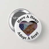 ハートを持って下さい、外部ボタンを採用して下さい 缶バッジ (正面&裏面)