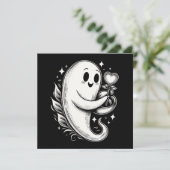 ハートを持つかわいい怖いバレンタイン カード (スタンド正面)