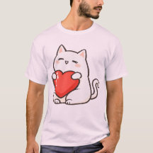 ハートを持つかわいい猫