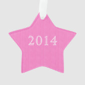 ハートを持つピンクの勾配の熱情的なダンサー オーナメント (裏面)