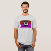 ハートを持つペンギンのカップル Tシャツ (正面フル)