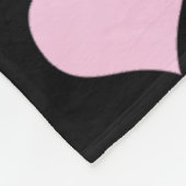 ハートを持つ三色のコーギー フリースブランケット (角)