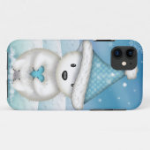 ハートを持つ愛らしい小さなホッキョクグマ Case-Mate iPhoneケース (裏面(横))