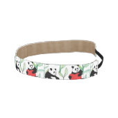 ハートを持つ美しいパンダが付いているパターン アスレチックヘッドバンド (右)