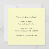 ハートを持つ2頭の直面のキリン。 漫画 招待状 (裏面)