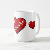 ハートを持つMug/#1祖父 コーヒーマグカップ (正面右)