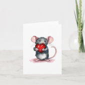 ハートを握るあなたへのグリーティングカード カード (正面)