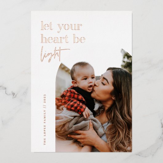 ハートを明るく 箔シーズンカード (正面)