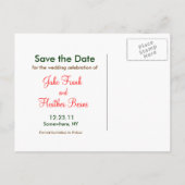 ハートを木に刻む 案内ポストカード (裏面)